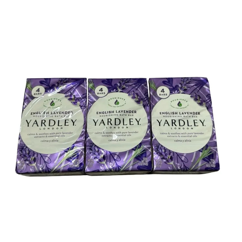 Yardley London‎ English Lavender Moisturizing Bath Soap 4oz Each 12pc